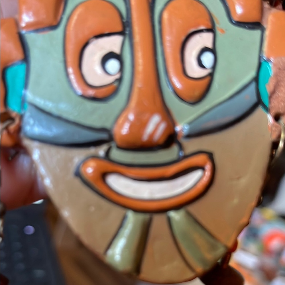 Handcrafted Tribal Mask Necklace - Picture 2 of 14